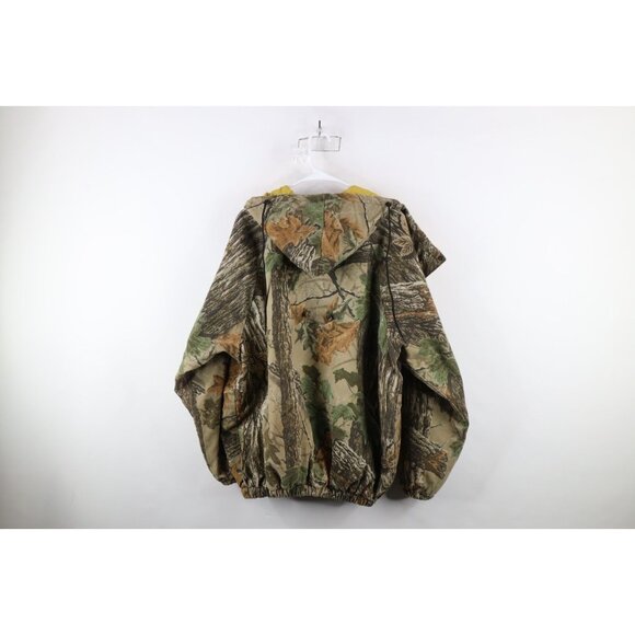 Vintage 90s Mens XL Distressed Quilted Realtree Camouflage Hooded Jacket AS IS - Picture 14 of 16